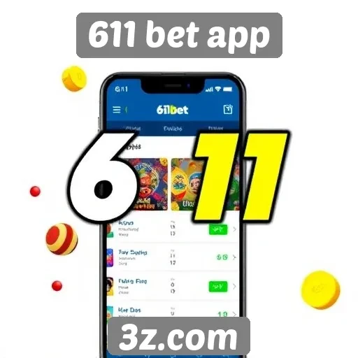 Variedade de jogos disponíveis na 611 bet app